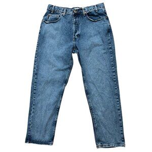 Armani Exchange Jeans Mens Size 36x30 Denim Tapered Loose Fit Blue Vintage